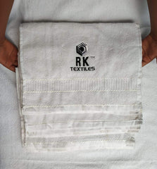 Laser Shield R K Textile 100% Cotton Hand Towel 900 Gsm (White) - 6 Piece