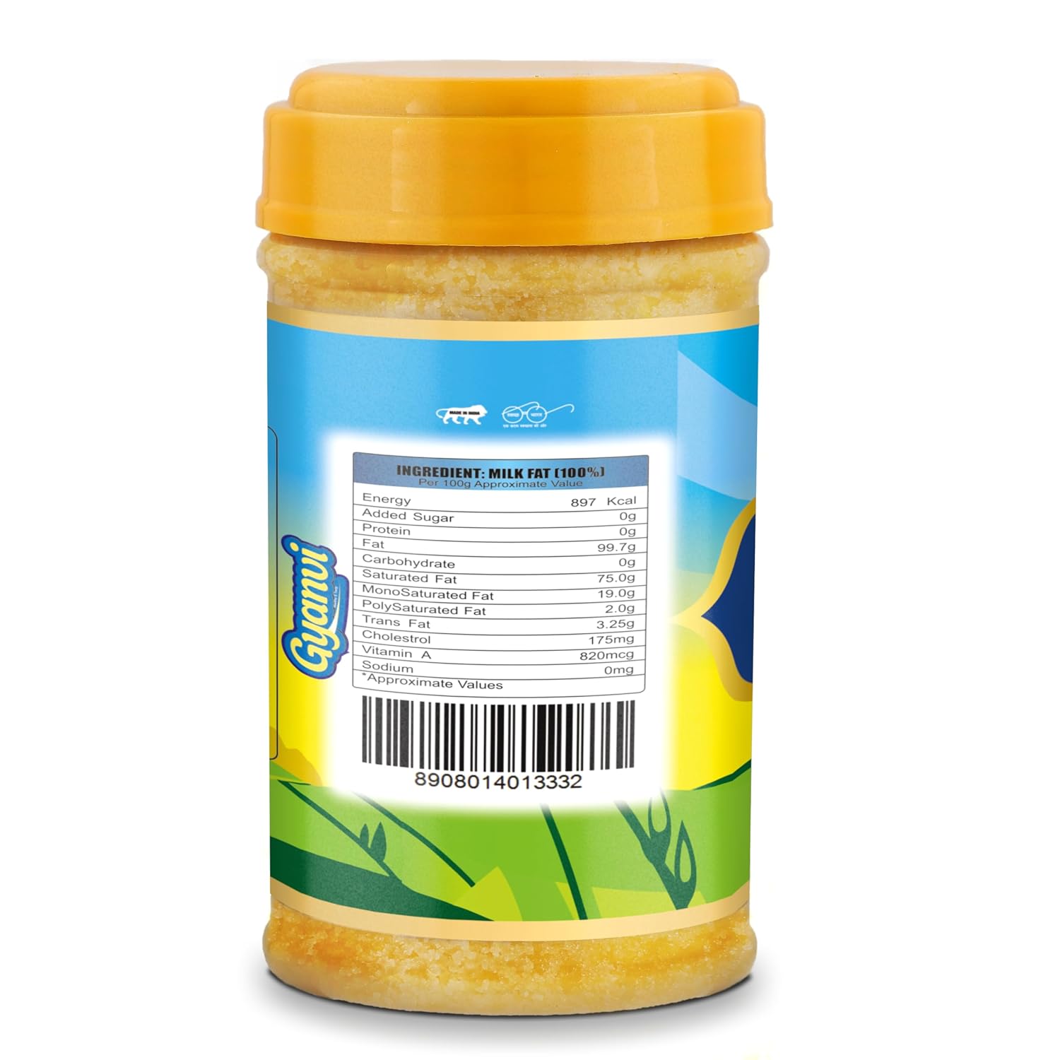 Natural Premium Desi Ghee By Gyanvi | Highly & Nutritious Pure Desi Ghee For Used For Cooking, Frying, Roasting | (500ml) 16.9 Ounce | Plastic Bottle Natural Premium Desi Ghee By Gyanvi | Highly & Nutritious Pure Desi Ghee For Used For Cooking, Frying, Roasting | (500ml) 16.9 Ounce | Plastic Bottle