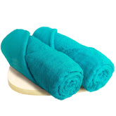 Heelium Bamboo Bath Towel 1000 Gsm | Ultra Absorbent 3x Softer Than Cotton Towels (Teal)- Pack Of 2