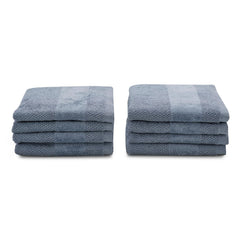 Pure Home + Living Sheared Face Towels 1300 Gsm | Ultra Soft, Absorbent, Quick Dry Towels For Facewash, Gym, Sports, Travel | Pack Of 8 (Indigo)