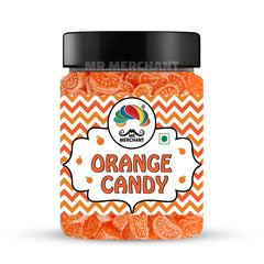 Mr. Merchant Orange Candy (Narangi Goli) 300gm, | Jar Pack