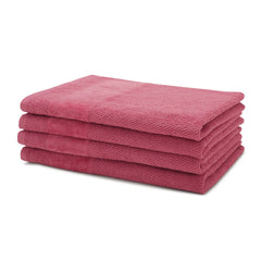 Pure Home + Living Cotton Hand Towels 800 Gsm (Dark Pink) - Set Of 4