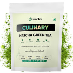 Tencha Culinary Matcha Green Tea - 100gm, 3.5 Ounce, 100 Servings | Japanese Matcha Green Tea Powder - No Artificial Sweeteners | Low Caffeine, Vegan Friendly