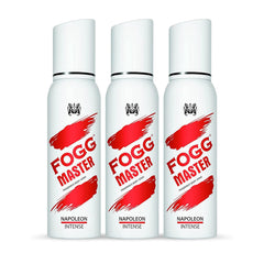Fogg Master Napoleon Intense No Gas Deodorant For Men | Long Lasting Perfume Body Spray 120 Ml 4 Fl.oz. Each Pack Of 3
