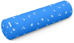 Memory Foam Soft Baby Bolster Pillow Cushion For Side & Neck Support, Blue | Removable & Washable Cover, Versatile Use, Comfortable & Restful Sleep, Portable, Lightweight Bed Pillow