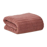 Urbanleaf Microfiber Large Bath Towel 300 Gsm | Quick Dry Super Absorbent Bath Towel For Men & Women (Coral Stripe)