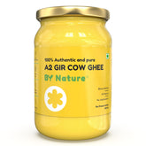 Natural A2 Gir Cow Ghee By Nature | Rich In Nutrients & Protein Fiber Healthy Cow Ghee Good For Cooking | (500ml) 16.9 Ounce | Jar Pack