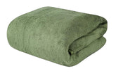 Maxoshine Microfiber Bath Towels 300 Gsm | Large Size-Super Soft Coral Fleece Bathing Towel With Hook Quick Dry Super Absorbent-Bath Towel For Men & Women (Green)