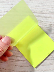 Sticky Notes Pastel Sticky Note Clear Self - Sticky Annotation, Waterproof | Pack Of 3, Yellow