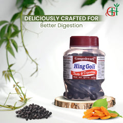 Gangeshwari Hing Goli Digestive Mukhwas 400gm, (100gm X 4 Pack) | Jar Pack