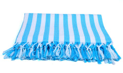 Sathiyas Supreme Turkish Cotton Bath Towel 600 Gsm -Set Of 2 (Blue & Pink)