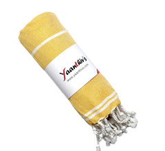Yaanthiv'S Premium Turkish Cotton Bath Towels 900 Gsm | Eco Luxury Range Of Towels Washable & Quick Dry, Light Weight Bath Towels (Pack Of 3) - Amber Yellow, Marine Blue & Caramel