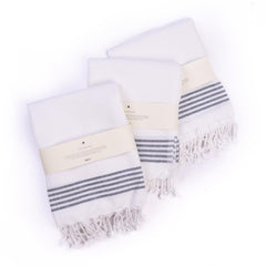 Haber Premium Light Weight 100% Cotton Bath Towel 750 Gsm | Unique Micro Waffle Texture For Active Feel, Quick Absorption & Faster Drying Towel (Pearl)- Pack Of 3