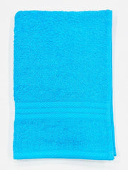 Bombay Dyeing Tulip 100% Soft Cotton Hand Towels 1200 Gsm (Aqua Blue) - Set Of 6
