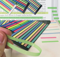 10 Color Book Tabs With 4 Colors Highlighting Stripes, Easy To Stick, Combo - 360 Pieces