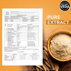 Instant Veda Pure Extract Ashwagandha Capsules For Men & Women For Energy Strength & Stress Relief | 60 Veg Capsules 100gm 0.2lbs