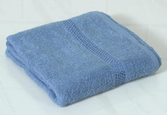 Fash Home International Quick Dry Star Border Bath Towel 500 Gsm | Soft & Absorbent Solid Bath Towel Lightweight & Skin-Friendly Towel For Everyday Use (1 Pcs) - Deep Blue