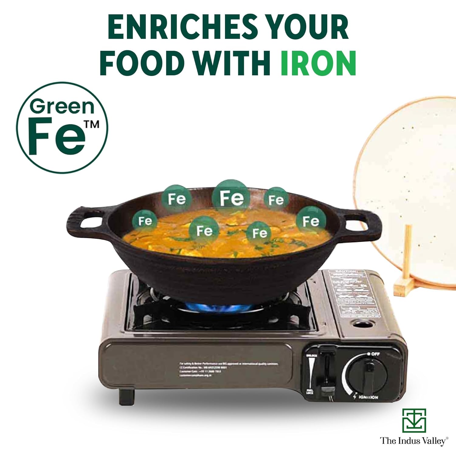 Super Smooth Brown Cast Iron Kadai - Medium, 25.4cm, 10 Inch, 2.5 Liters, 2.4 Kg | Nonstick, Pre-Seasoned Kadhai, 100% Pure & Toxin-Free, No Chemical Coating Super Smooth Brown Cast Iron Kadai - Medium, 25.4cm, 10 Inch, 2.5 Liters, 2.4 Kg | Nonstick, Pre-Seasoned Kadhai, 100% Pure & Toxin-Free, No Chemical Coating