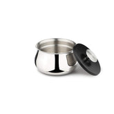 Stainless Steel Double-Walled Serving Bowl With Lid - Stainless Steel Donga | Dining Table Bowl - Curry, Rice, Sabzi Serving Bowl | Extra Small Bowl With Lid - Serve Ware, Dinnerware & Tableware