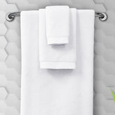 Spread Spain Resort Luxurious Cotton Towels 720 Gsm | Bath, Hand & Washcloth Towels Sets Of 3 Super Softness & Absorbent (White)