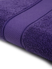 Creeva Large Size Full Body Cotton Bath Towel 600 Gsm | Soft & Highly Absorbant Towels For Gym Pool Spa (Violet)
