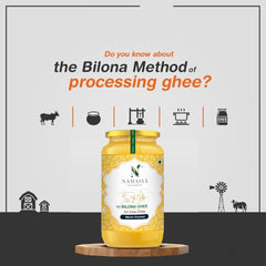 Pure Premium A2 Bilona Gir Cow Ghee By Namasya Organics | Rich In Nutrients Flavor Healthy Desi Ghee Perfect For Daal & Rotis | (1 Litr) 33.8 Ounce | Jar Pack