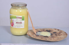 Natural A2 Rathi Cow Bilona Ghee By Gaumayadesimilk | Good Source Of Vitamins A & Minerals Healthy A2 Desi Cow Ghee | (1 Litre) 33.8 Ounce | Jar Pack