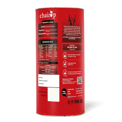 Chaizup Premium 1 Min Instant Masala Tea Premix - 1 Kg Can, 35.2 Ounce | Just Add Hot Water - Assam Masala Chai Powder | Low Caffeine, No Added Color - Home Like Tea