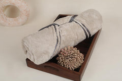 Hanker Velvet Touch Microfiber Bath Towel 600 Gsm | Ultra-Soft & Plush, Instant Dry Technology Large Size Bath Towel (Light Gray)
