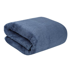 Fezora Microfiber Bath Towel 400 Gsm | Men & Women Large Size Ultra Soft, Quick Dry, Lightweight & Super Absorbent Towel (Dark Blue)