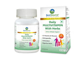 Bestsource Daily Mulivitamin With Herbs For Men & Women, Antioxidant & Digestive Herbs For Active Lifestyle Support | 60 Capsules