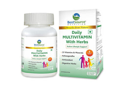 Bestsource Daily Mulivitamin With Herbs For Men & Women, Antioxidant & Digestive Herbs For Active Lifestyle Support | 60 Capsules