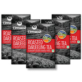 Goodricke Roasted Darjeeling Tea Pack Of 5 X 250gm, 8.8 Ounce Each - Flavoury Golden Orange Pekoe | Premium Black Loose Leaves Tea With Rich Taste & Flavor - 100% Pure & Original Long Leaf Chai