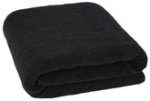 Elstone Home Bath Towel 600 Gsm | Zero Twist Egyptian Cotton Extra Large Bath Towel (Black)