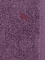 Maspar 100% Cotton Embedded Stripe Face Towel 600 Gsm - Set Of 4 (Purple)