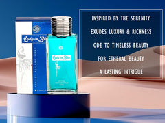 JD International Lady In Blue Apparel Perfume For Women With Long Lasting Fragrance - 100ml, 3.4 Fl.oz. | Perfume For Women