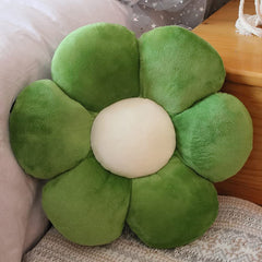 Sunflower Shaped Pillow 6 Kali, Cute Preppy Decorative Throw Pillow, Teal Green - 50 Cm | Floor Cushion With Fiber Filling For Aesthetic Decoration | Soft & Plush Pillow, Versatile Use