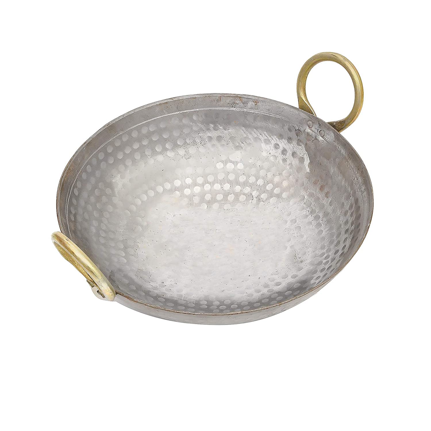 Heavy Base Silver Iron Matthar Or Hammered Kadhai, 1.5 Liters | Kadai With Handle For Kitchen - Deep Frying Kadai Free Stainless Steel Scrubber Heavy Base Silver Iron Matthar Or Hammered Kadhai, 1.5 Liters | Kadai With Handle For Kitchen - Deep Frying Kadai Free Stainless Steel Scrubber