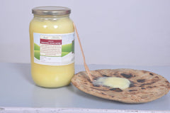 Natural A2 Rathi Cow Bilona Ghee By Gaumayadesimilk | Good Source Of Vitamins A & Minerals Healthy A2 Desi Cow Ghee | (1 Litre) 33.8 Ounce | Jar Pack