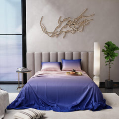 Super King Bedsheet With 2 Pillow Covers & Comforter - 108 X 108 Inches, Blue | Hypoallergenic, Breathable, Gentle On Skin & Hair, Fade & Wrinkle Resistant, Wedding Gift For Couples
