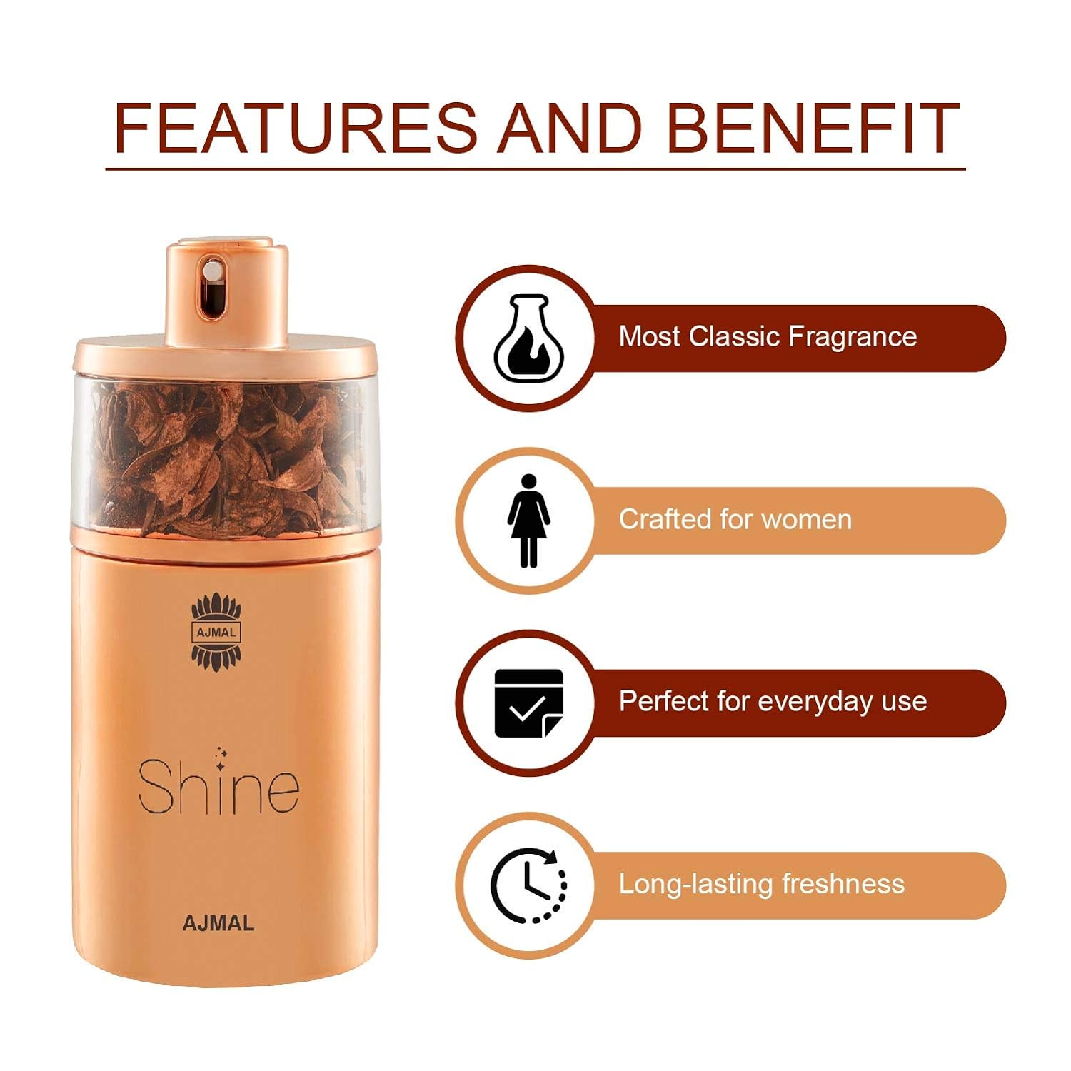 Ajmal Women Fruity Shine Eau De Parfum 75ml 2.5 Fl.oz. | Perfect Gift For Girlfriend Ajmal Women Fruity Shine Eau De Parfum 75ml 2.5 Fl.oz. | Perfect Gift For Girlfriend