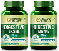 Himalayan Organics Digestive Enzyme With Bromelain & Papain Supplement | Supports Digestion & Better Absorption Of Nutrients, Health Management | 90 Tablets 150gm 0.3lbs Each Pack Of 3