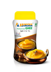 100% Pure Cow Ghee By Abinisha | Good Source Of Energy & Nutrients Healthy Desi Ghee Perfect For Sweets | (500ml) 16.9 Ounce | Jar Pack