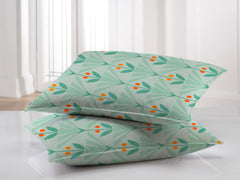 Double Bedsheets Queen Size With 2 Pillow Covers Size 90 X 100 Inches, Light Green | Wrinkle Free Super Soft Floral Pattern Breathable - Durable & Long-Lasting