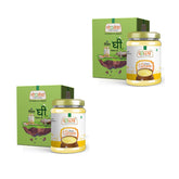 Organic Natural Real Bilona Ghee By Goseva | High In Protein Fiber Healthy Desi Ghee Good For Cooking | 1 Litre (500ml * 2) 33.8 Ounce | Jar Pack