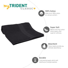 Mytrident Cotton Bath Towel 700 Gsm | For Men & Women Classic Towel 100% Cotton Bath Towel (Tornado Alley)