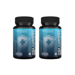 Aadar Immunity Pro Capsule Ayurvedic Immunity Boosters, Antioxidants For Adults Support Natural Immunity & Energy Giloy, Amla, Ashwagandha | 60 Capsules 100gm 0.2lbs Each Pack Of 2