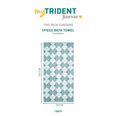 Mytrident Bath Towel 600 Gsm | 100% Cotton Fashion Bath Large Size Towel Ultra Soft, Super Absorbent, Luxurious, Amazingly Plush (Mineral Blue)