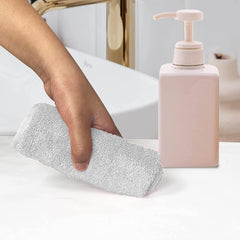 Heelium Bamboo Face Towel 800 Gsm | Ultra Absorbent & Odour-Free 3x Softer Than Cotton Towels | Pack Of 4 -Blue, Grey, Iris & Light Grey