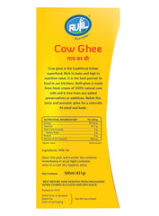 100% Natural Cow Ghee By Rufil | Delicious & Nutritious Healthy Desi Cow Ghee For Protact Eyesight | (500ml) 16.9 Ounce | Box Pack